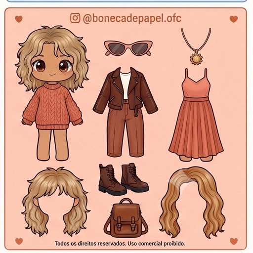 Boneca de papel — modelo 12